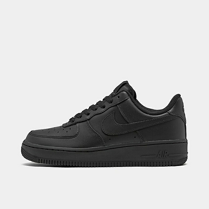 ナイキ レディース エア湖 フォースワン Nike Air Force 1 Low スニーカー Black/Black/Black