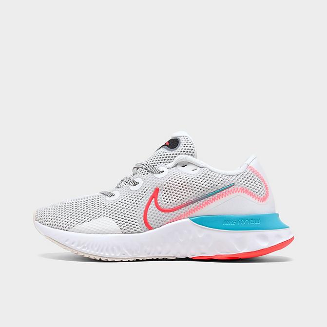 ナイキ メンズ インフィニティ Nike Renew Run ランニングシューズ Summit White/Oracle Aqua/Black/Flash Crimson|trois HOMME