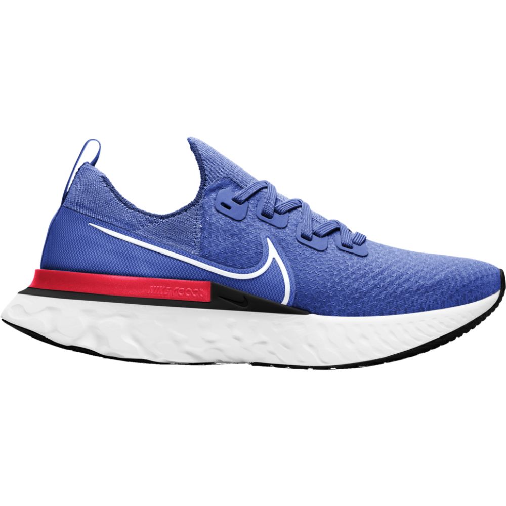 ナイキ メンズ スニーカー Nike React Infinity Run Flyknit ランニングシューズ Racer Blue/White/Bright Crimson/Black|trois HOMME