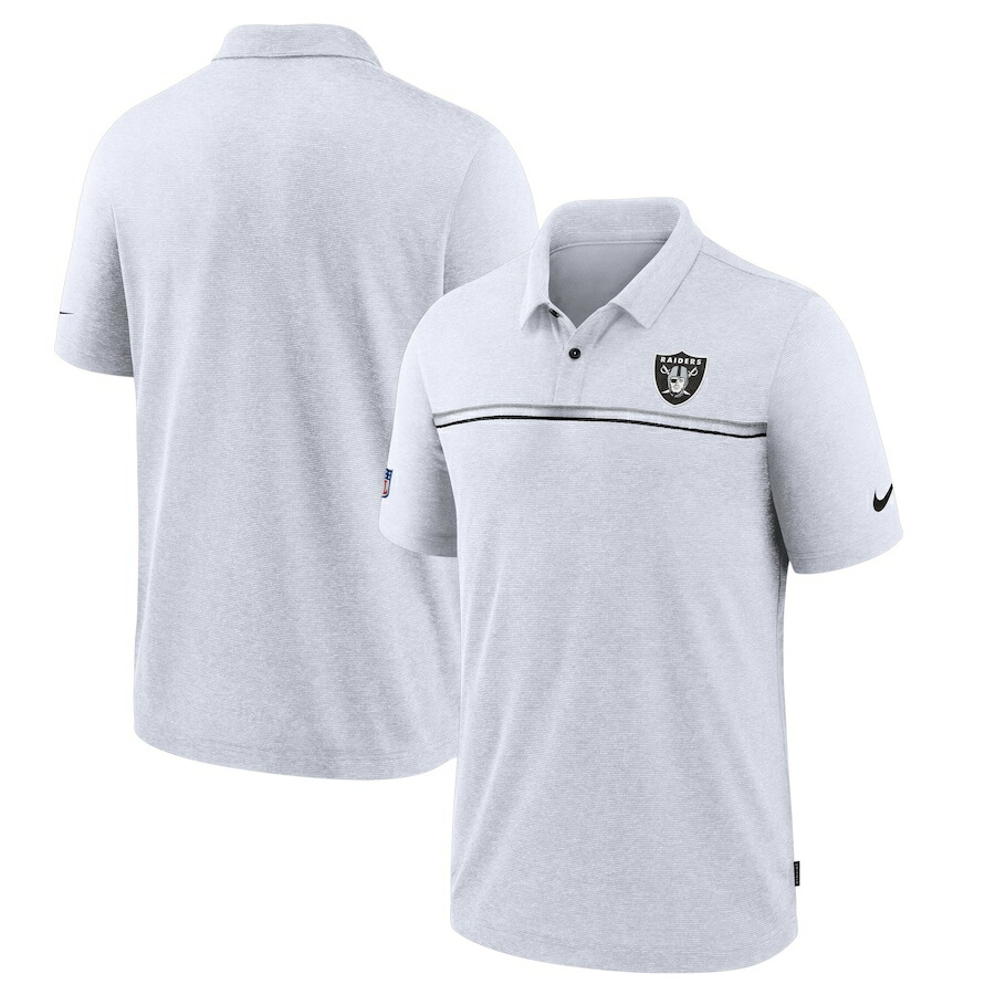 有名な高級ブランド ナイキ メンズ ポロシャツ Las Vegas Raiders Nike Sideline Early Season Team Performance Polo White 一部予約 Digitalbrothers Lt