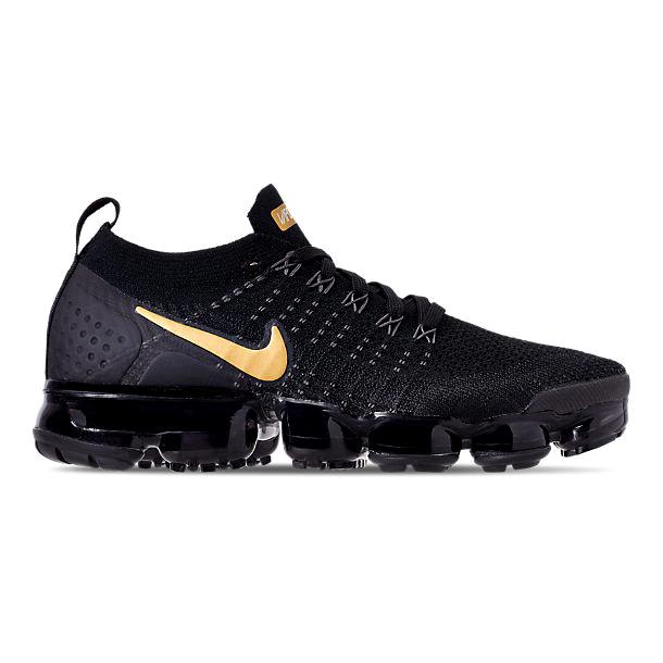 nike air vapormax flyknit black and gold