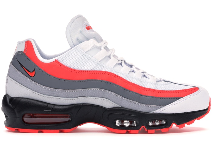 ナイキ メンズ エアマックス９5 Air Max 95 Bright Crimson Comet WHITE/BRIGHT CRIMSON-BLACK｜ｔｒｏｉｓ　ＨＯＭＭＥ