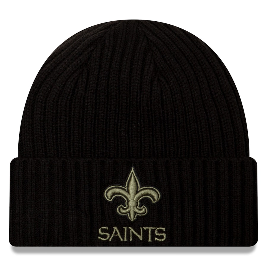 正規激安 ニューエラ メンズ ニットキャップ New Orleans Saints New Era Salute To Service Cuffed Knit Hat Black ｔｒｏｉｓ ｈｏｍｍｅ 春夏新色 Quinoafoods Com