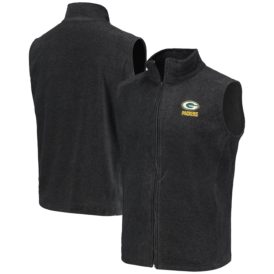 オープニング大放出セール メンズ ベスト Green Bay Packers Houston Fleece Team Full Zip Vest Gray 新作モデル Secretoftheislands Com