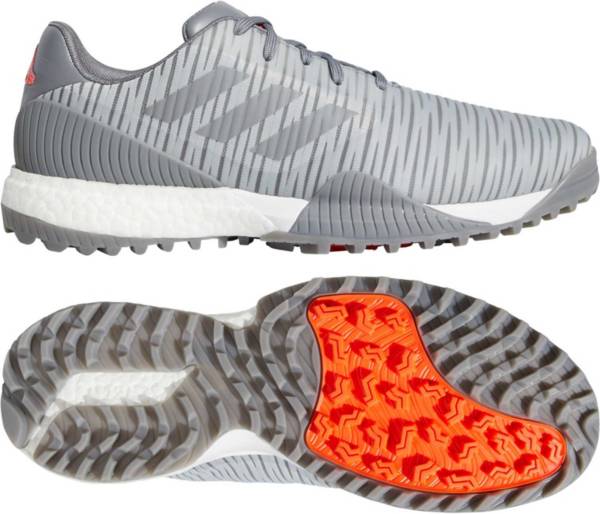 アディダス メンズ adidas Men's CODECHAOS Sport Golf Shoes ゴルフシューズ GREY/RED｜ｔｒｏｉｓ　ＨＯＭＭＥ