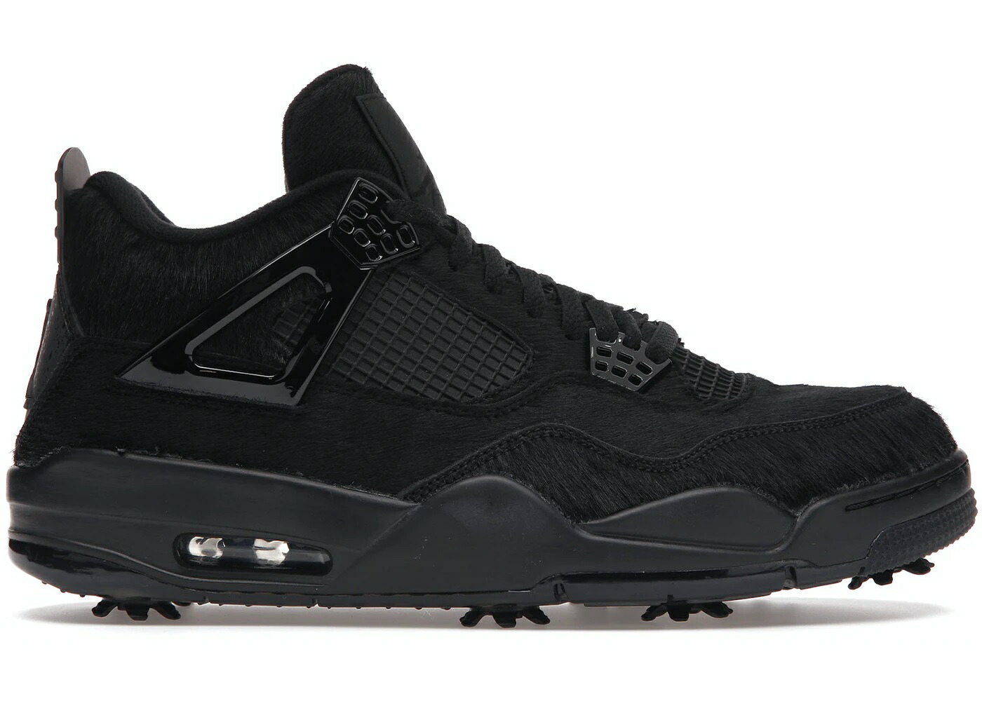 ジョーダン メンズ 27.5珊 ゴルフシューズ Jordan 4 Retro Golf - Black Cat Pony Hair