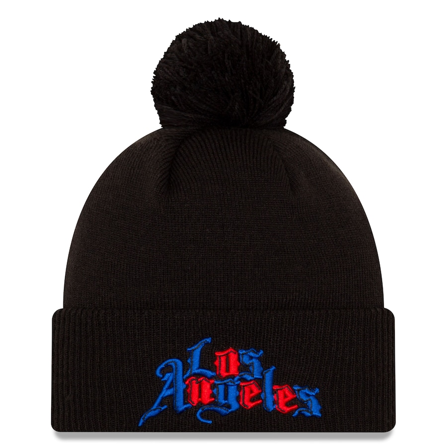 安い ニューエラ メンズ ニット帽 La Clippers New Era 21 City Edition Alternate Pom Cuffed Knit Hat Blackw 新着商品 Www Faunikaventure Com