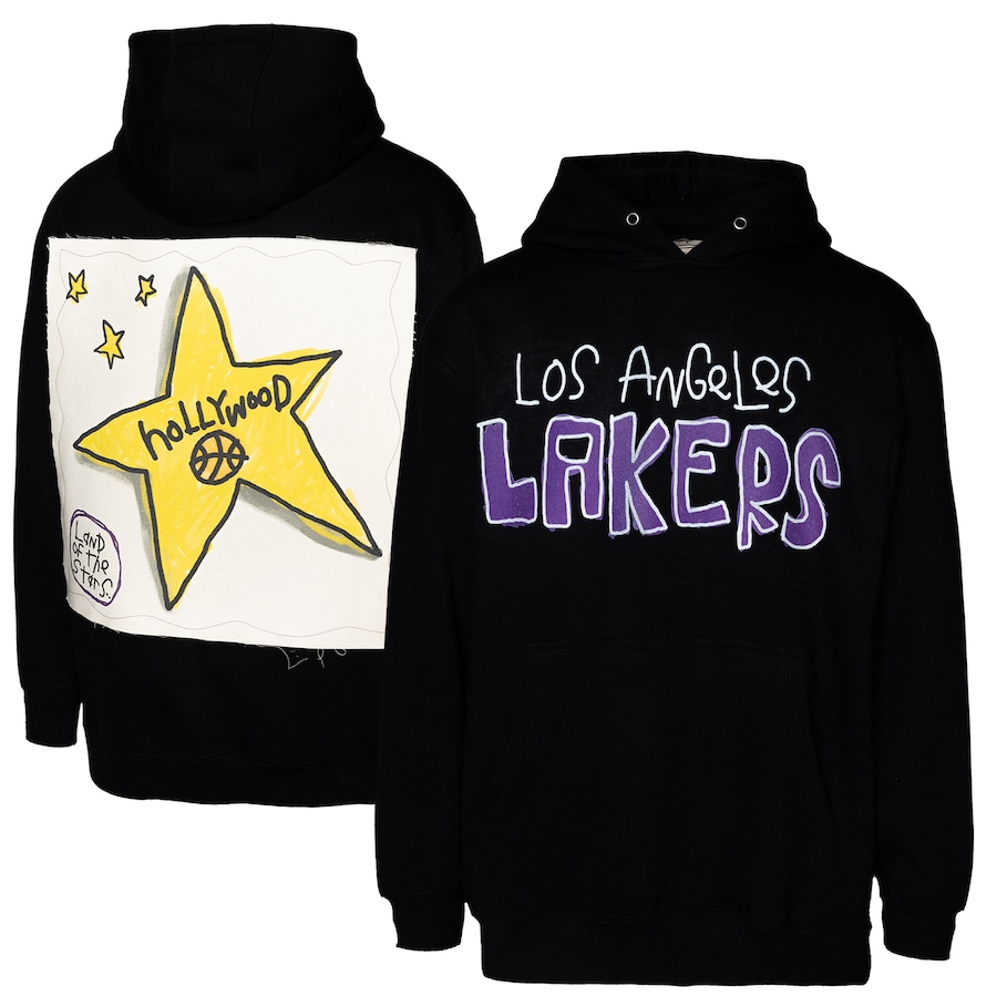 メンズ プルオーバー \"Los Angeles Lakers\"" After School Special Applique Pullover Hoodie - Black"