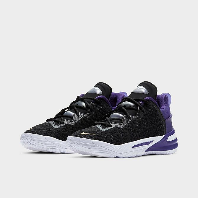 お求めやすく価格改定 ナイキ キッズ ジュニア レブロン１８ Nike Lebron 18 Gs バッシュ ミニバス Black Metallic Gold Court Purple Fucoa Cl