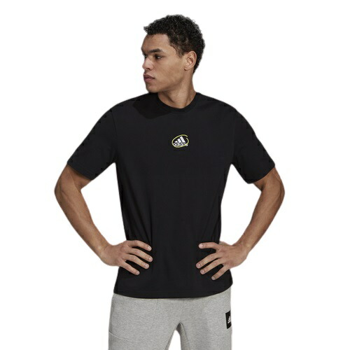 アディダス メンズ Tシャツ adidas Scrbbl T-Shirt - Black/Yellow