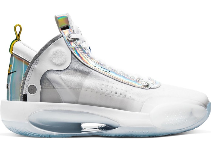ジョーダン キッズ/レディース Jordan 34 XXXIV GS バッシュ ミニバス White/Metallic Silver/White キッズ・ジュニア用シューズ-シューズ-バスケットボール
