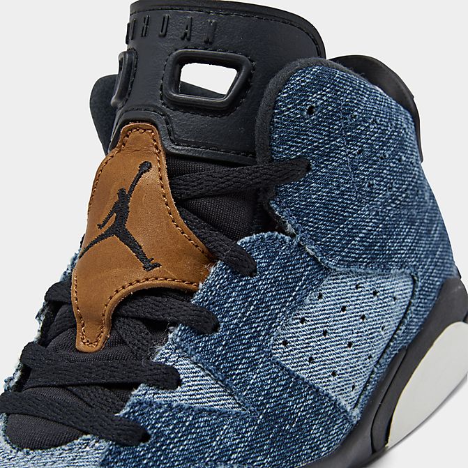 ジョーダンレトロ6キッズ/ジュニアAirJordanRetro6PreschoolPSバッシュWashedDenim/Black/Sail/VarsityRed