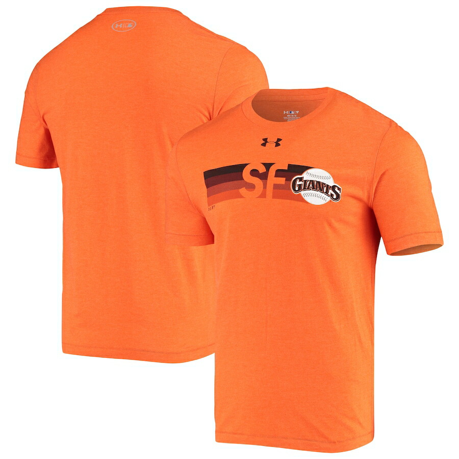 アンダーアーマー メンズ Tシャツ \"San Francisco Giants\" Under Armour Fading Fast Performance Tri-Blend T-Shirt??EOrange