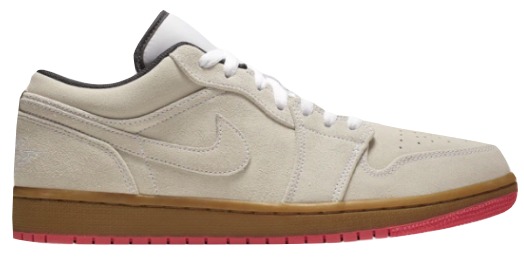 ジョーダン メンズ スニーカー Jordan AJ 1 Low ローカット White/Gum Yellow/Hyper Pink|trois HOMME