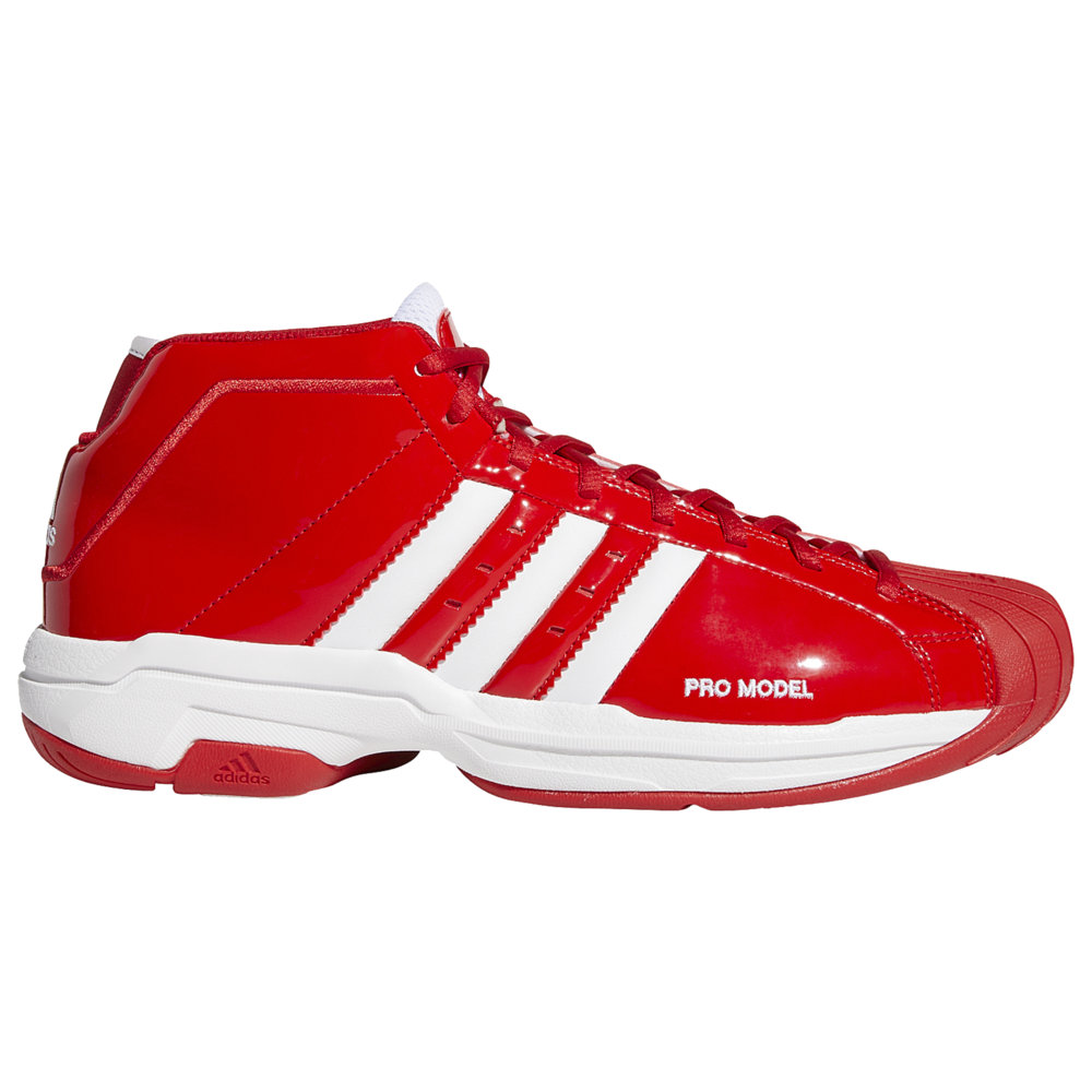 アディダス メンズ プロモデル２ adidas Pro Model 2G バッシュ Scarlet/White｜ｔｒｏｉｓ　ＨＯＭＭＥ