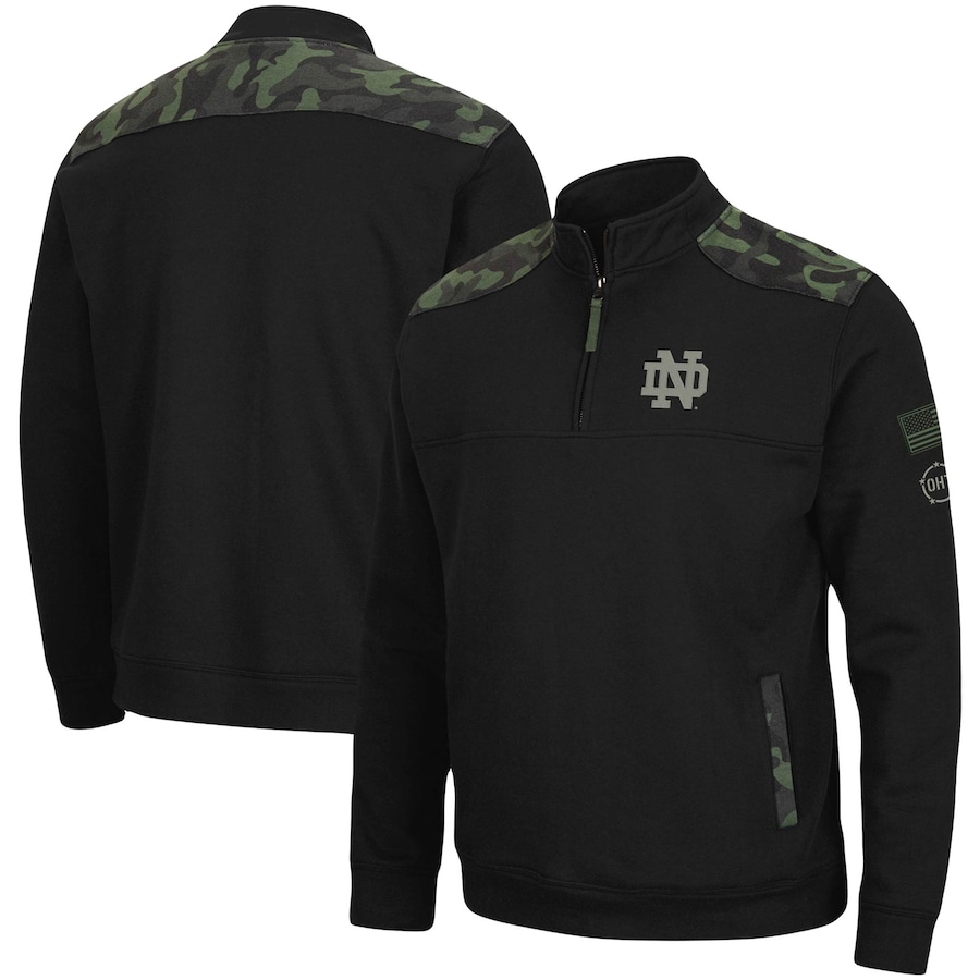 史上最も激安最新品 現在7 8より発送の目安 Dame ジャケット メンズ Quarter Zip 送料無料 Irish Irish Oht Colosseum Dame Military Fighting Notre Appreciation Commo Fleece Quarter Zip Jacket Black ｔｒｏｉｓ ｈｏｍｍｅ