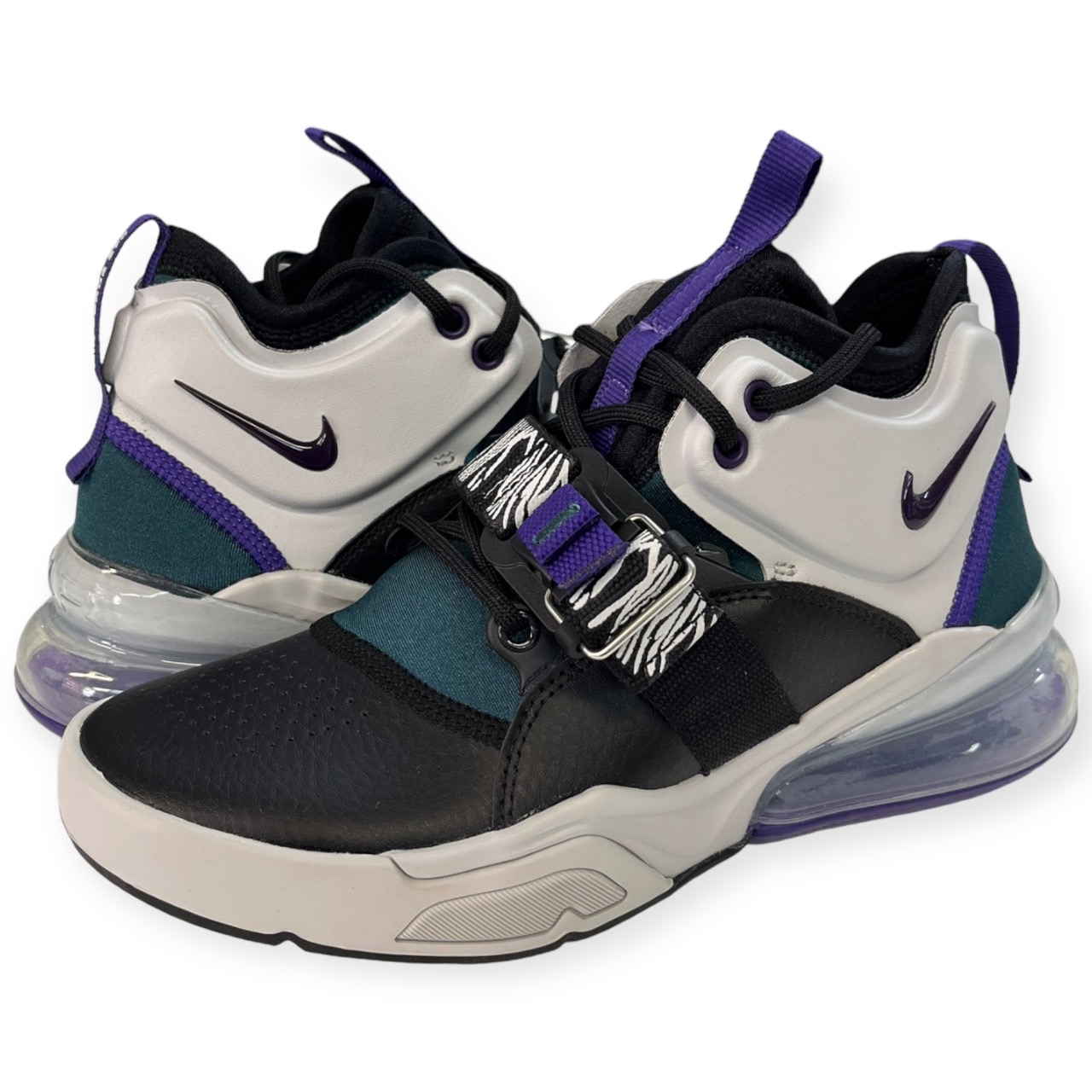 即納 ナイキ 空軍270 スニーカー キッズ レディース Nike Air Force 270 GS - Light Zen Grey/Court Purple