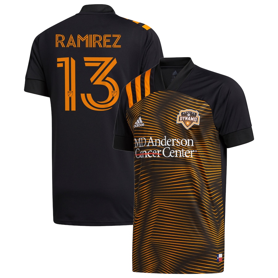 アディダス メンズ プルオーバー Christian Ramirez \"Houston Dynamo\"" adidas 2020 HTX 15 Replica Jersey - Black"
