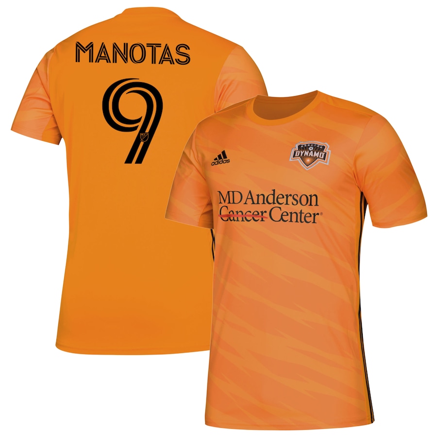 アディダス メンズ プルオーバー Mauro Manotas \"Houston Dynamo\"" adidas 2020 Primary Replica Player Jersey - Orange"