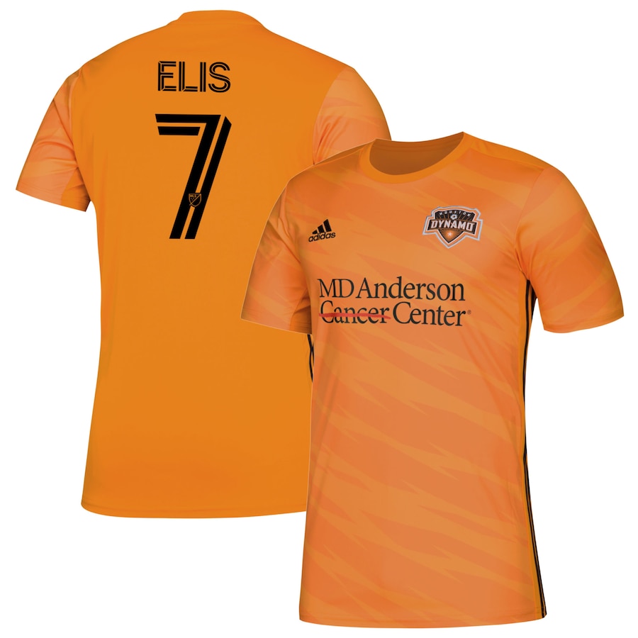 アディダス メンズ プルオーバー Alberth Elis \"Houston Dynamo\"" adidas 2020 Primary Replica Player Jersey - Orange"