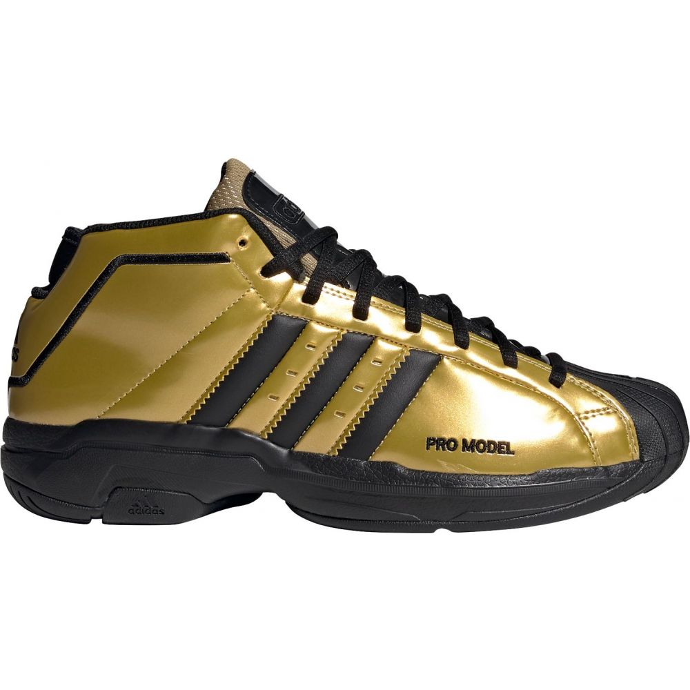 アディダス メンズ プロモデル２ adidas Pro Model 2G バッシュ Gold/Black｜ｔｒｏｉｓ　ＨＯＭＭＥ