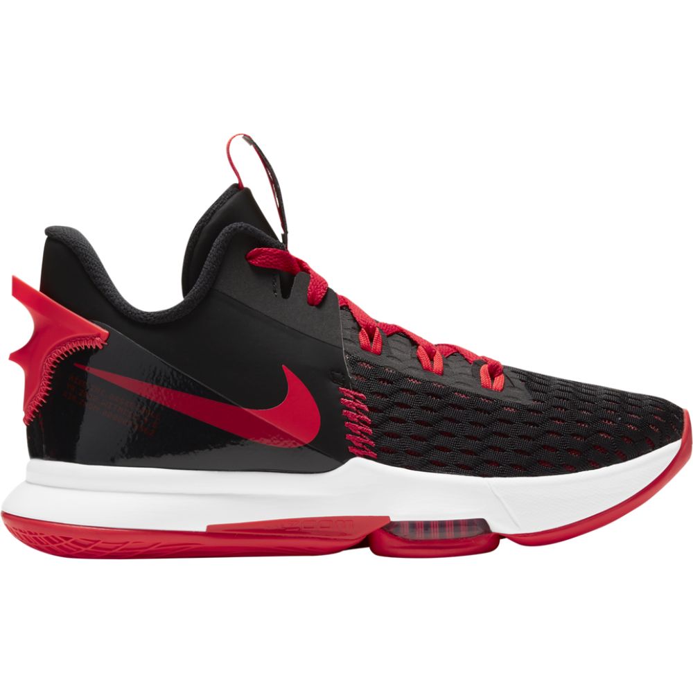 ナイキ メンズ バッシュ Nike LeBron Witness V - Black/Bright Crimson/University Red｜ｔｒｏｉｓ　ＨＯＭＭＥ