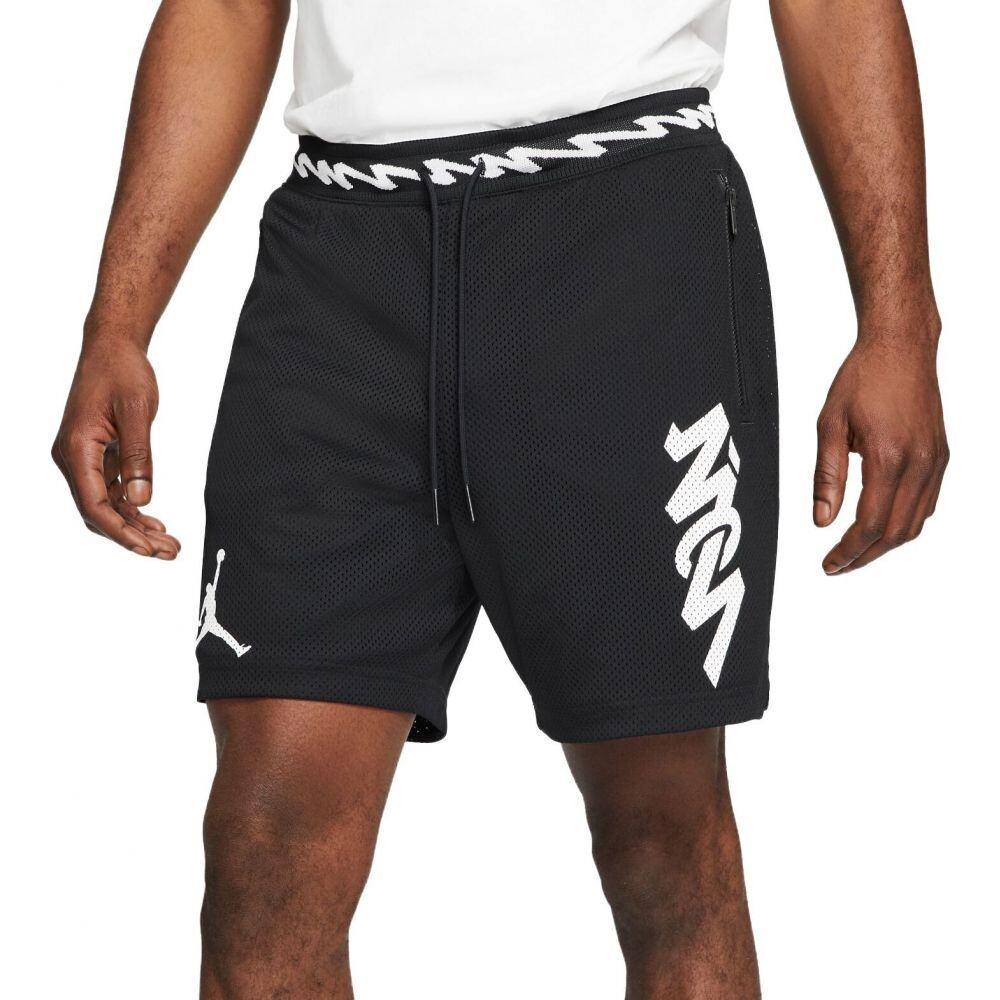 ジョーダン メンズ ショーツ Jordan Zion Dri-Fit Mesh Short - Black/White 16,635円
