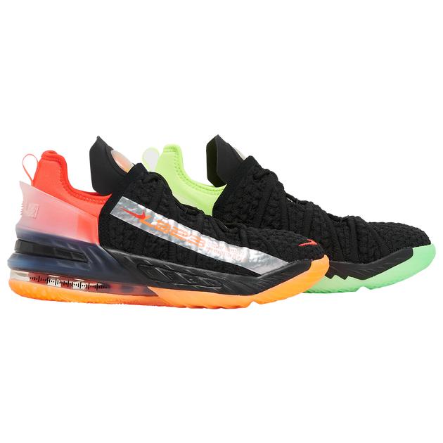 新色 ナイキ キッズ バッシュ Nike Lebron 18 Gs Black Bright Crimson Orange Cereal Fucoa Cl