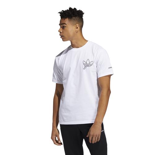 アディダス オリジナルス メンズ プルオーバー adidas Originals A.D.I.D.A.S. T-Shirt - White/Black