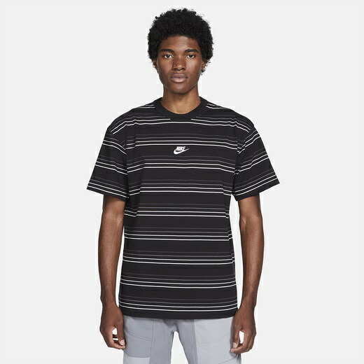 ナイキ メンズ Tシャツ Nike Stripe AM90 T-Shirt - Black/White｜ｔｒｏｉｓ　ＨＯＭＭＥ