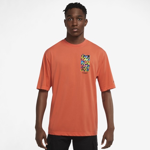 ジョーダン メンズ Tシャツ Jordan Zion Dri-Fit T-Shirt - Turf Orange｜ｔｒｏｉｓ　ＨＯＭＭＥ
