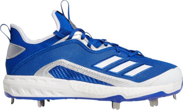 アディダス メンズ ベイスボール シューズ スパイク adidas Icon 6 Metal Baseball Cleats - Royal/White