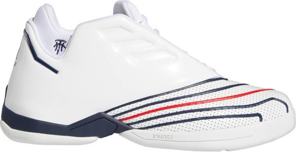 アディダス メンズ バッシュ adidas T-Mac 2.0 Restomod - White/Navy/Red｜ｔｒｏｉｓ　ＨＯＭＭＥ