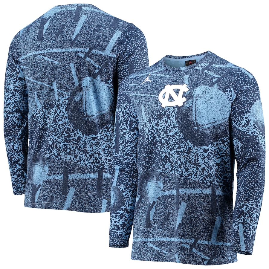 ジョーダン メンズ Tシャツ 長袖 ロンT North Carolina Tar Heels Jordan Brand Practice Performance Long Sleeve T-Shirt - Carolina Blue