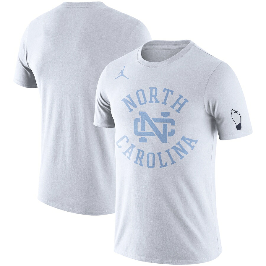 ジョーダン メンズ Tシャツ North Carolina Tar Heels Jordan Brand Basketball Retro 2-Hit T-Shirt - White