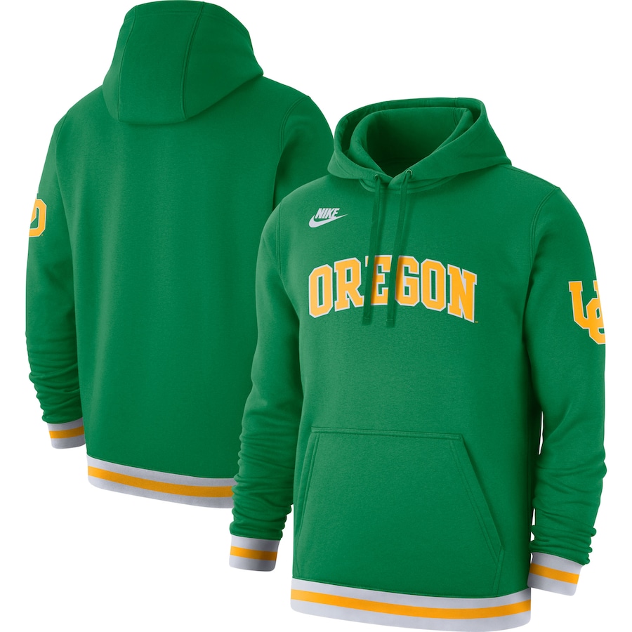ナイキ メンズ パーカー Oregon Ducks Nike Retro Pullover Hoodie - Green