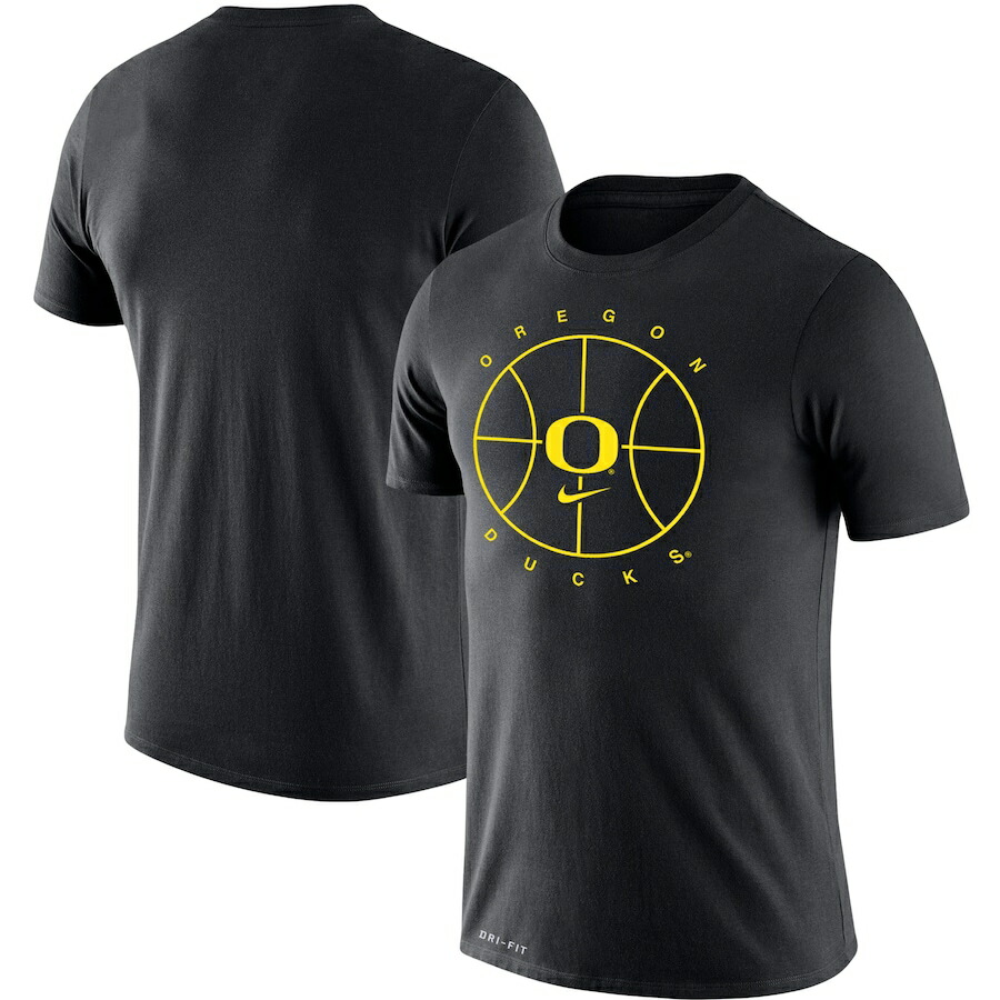 ナイキ メンズ Tシャツ Oregon Ducks Nike Basketball Icon Legend Performance T-Shirt - Black