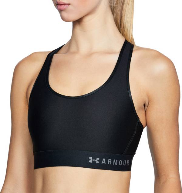アンダーアーマー レディース スポーツブラ Under Armour Women's Mid Keyhole Sports Bra - Black