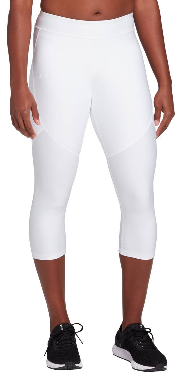 アンダーアーマー レディース バスケットボール レギンス Under Armour Women's HeatGear Armour HB 3 4 Basketball Leggings - White