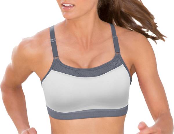 チャンピオン レディース スポーツブラ Champion Women's Show-Off Sports Bra - White/Medium Grey｜ｔｒｏｉｓ　ＨＯＭＭＥ 11,840円