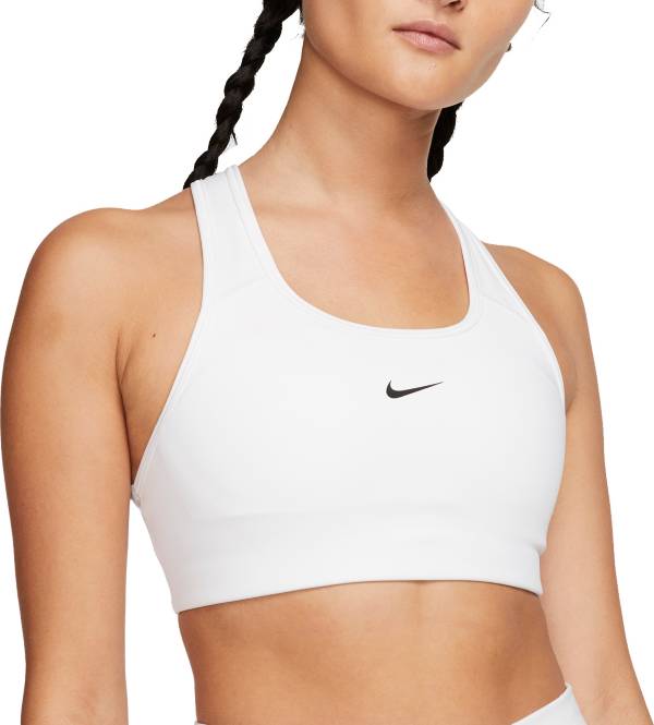 ナイキ レディース スポーツブラ Nike Women's Pro Swoosh Medium-Support Padded Sports Bra - White｜ｔｒｏｉｓ　ＨＯＭＭＥ