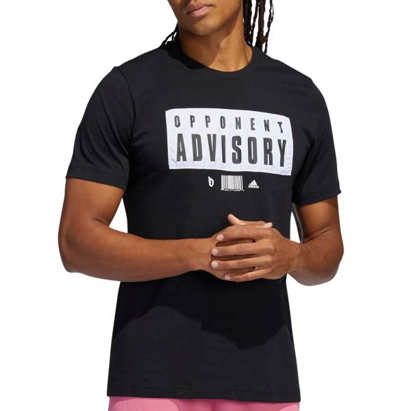 アディダス メンズ Tシャツ adidas Men's Dame EP Advisory T-Shirt - Black｜ｔｒｏｉｓ　ＨＯＭＭＥ
