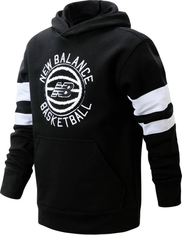 ニューバランス キッズ パーカー New Balance Boys' Basketball Pullover Hoodie - Black|trois HOMME