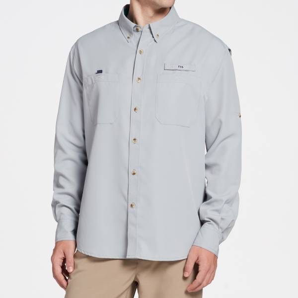 フィールドアンドストリーム メンズ プルオーバー Field \u0026 Stream Men\u0027s Latitude II Long Sleeve Button Down Shirt - Quarry