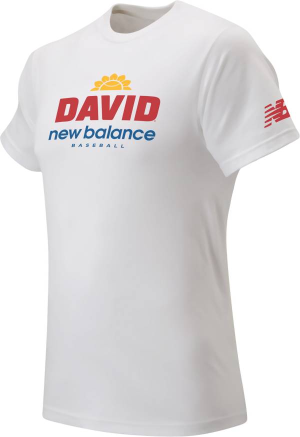 ニューバランス メンズ Tシャツ New Balance Men's David Sunflower Seeds T-Shirt - White