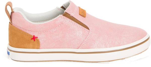 エクストラタフ レディース シューズ XtraTuf Women Canvas Sharkbyte Deck Shoes - Salmon