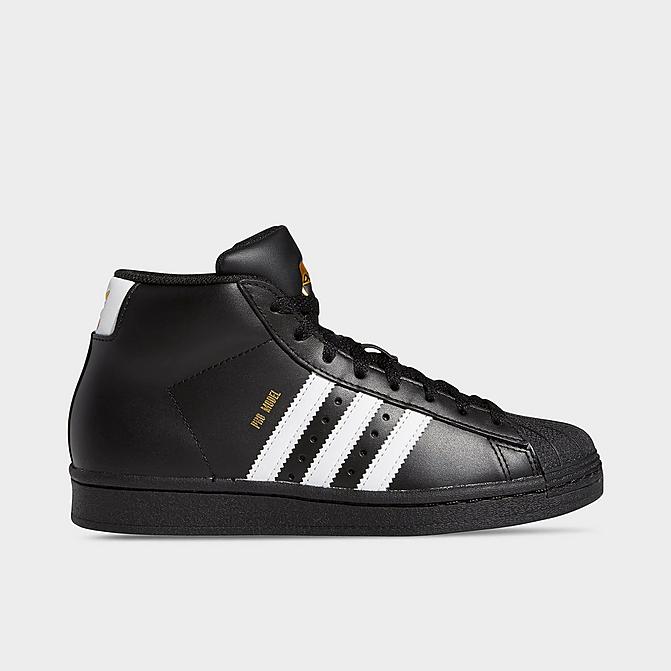 アディダス キッズ レディース Adidas Originals Pro Model Gs スニーカー Core Black Cloud White Gold Foil Odeftg Com