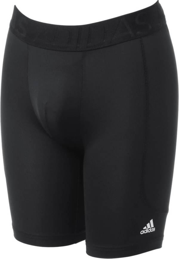 アディダス キッズ 野球 パワータイツ adidas Boys' Triple Stripe Sliding Shorts w/ Cup - Black