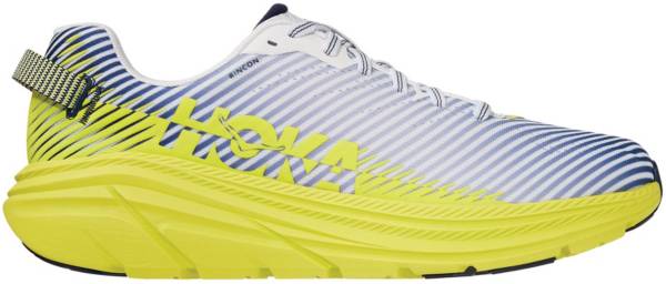 ホカオネオネ メンズ ランニングシューズ HOKA ONE ONE Men's Rincon 3 Running Shoes - White/Citrus|trois HOMME