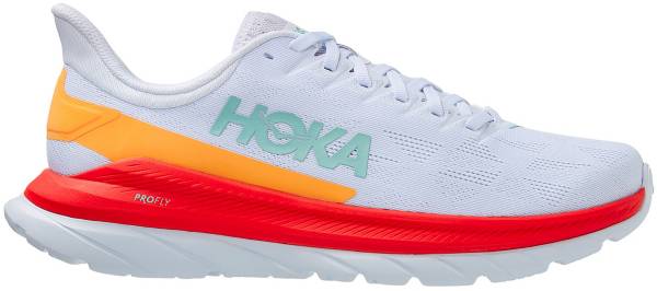 ホカオネオネ メンズ ランニングシューズ HOKA ONE ONE Men's Mach 4 Running Shoes - Fiesta/White|trois HOMME
